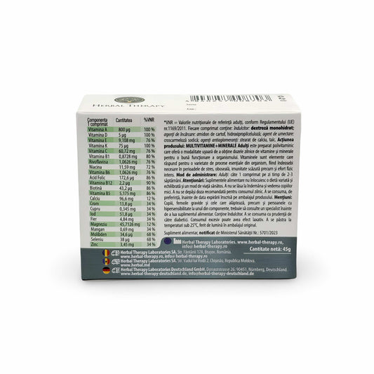 Мультивитамины + минералы для взрослых, 30 таблеток