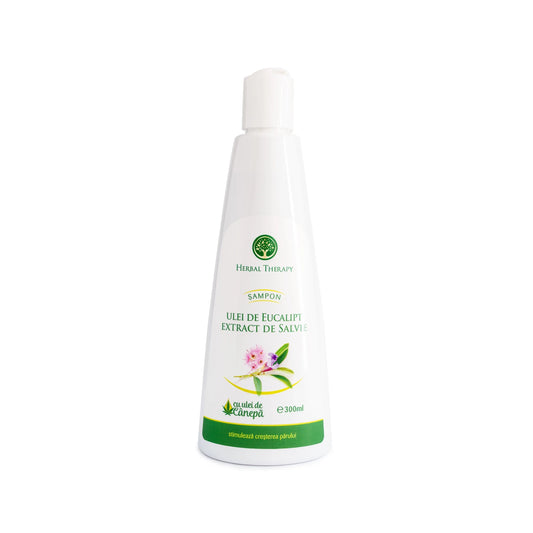 Șampon Stimulează Creșterea Părului - Extract de Salvie, Ulei de Eucalipt și Ulei de Cânepă
