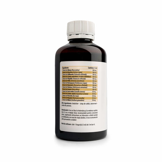 Сироп для детоксикации и защиты печени Immuno Detox - 15 натуральных экстрактов, 200 мл