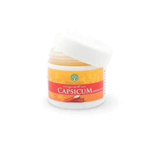 Unguent cosmetic cu extract de ardei iute (Capsicum) – masaj corporal, 50 ml