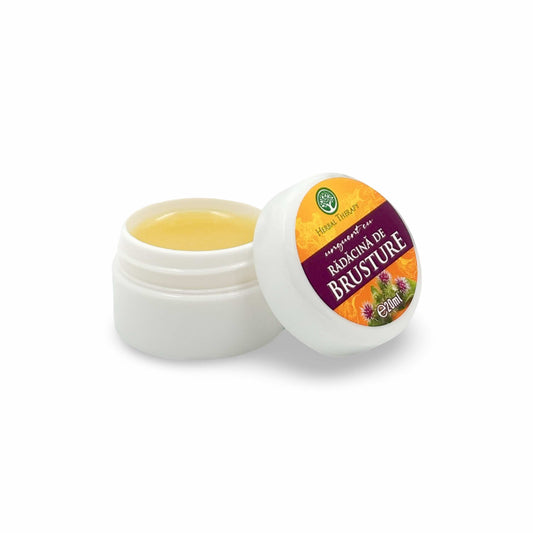 Unguent cu rădăcină de brusture, 20 ml – Îngrijire locală pentru piele uscată și cu aspect descuamat