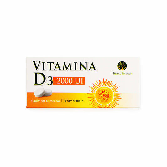 Vitamin D3 2000 IU - Regulating Calcium and Phosphorus Levels and Reducing the Risk of Chronic Diseases, 30 Tablets