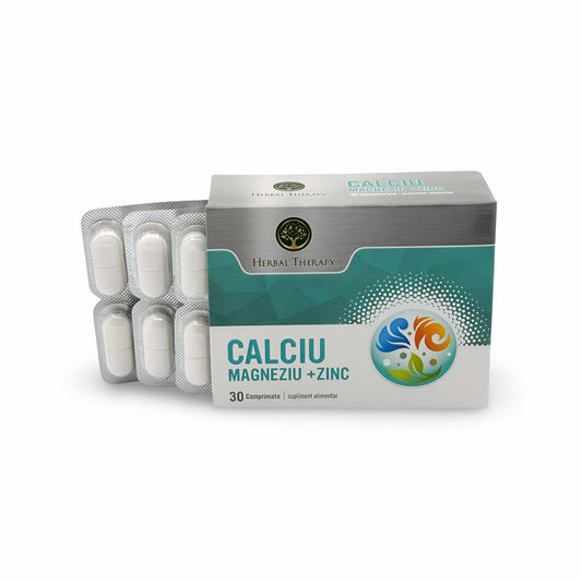 Calciu + Magneziu + Zinc, 30 Comprimate