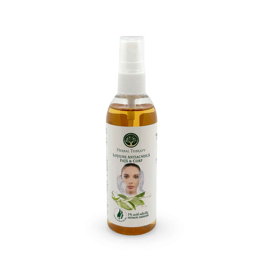 Spray Herbal Therapy cu loțiune antiacneică pentru față și corp, 1% acid salicilic, 100 ml.