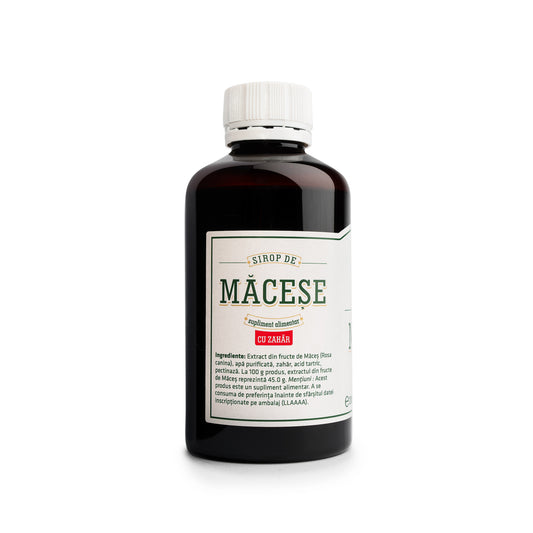 Sirop pentru Imunitate și Vitalitate - Extract de Măceșe 200 ml