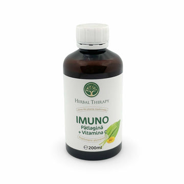 Sirop pentru Tuse și Gât Iritat - Imuno Pătlagină și Vitamina C, 200 ml