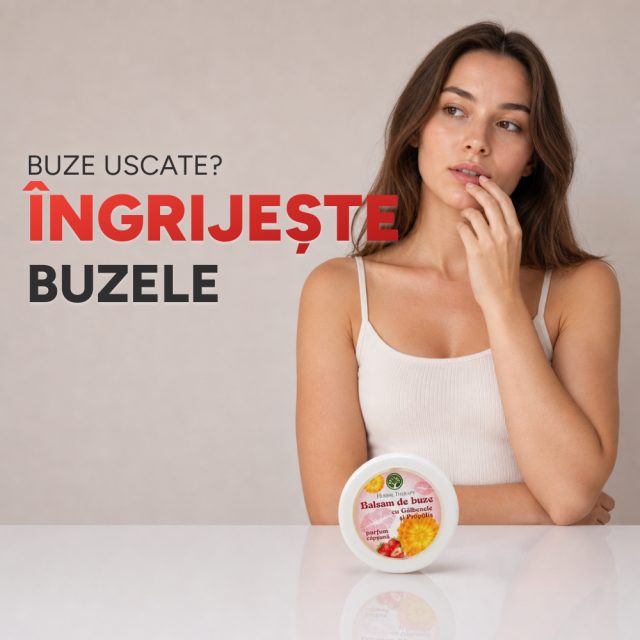 Balsam de buze cu Gălbenele și Propolis (aromă de căpșună) 20 ml