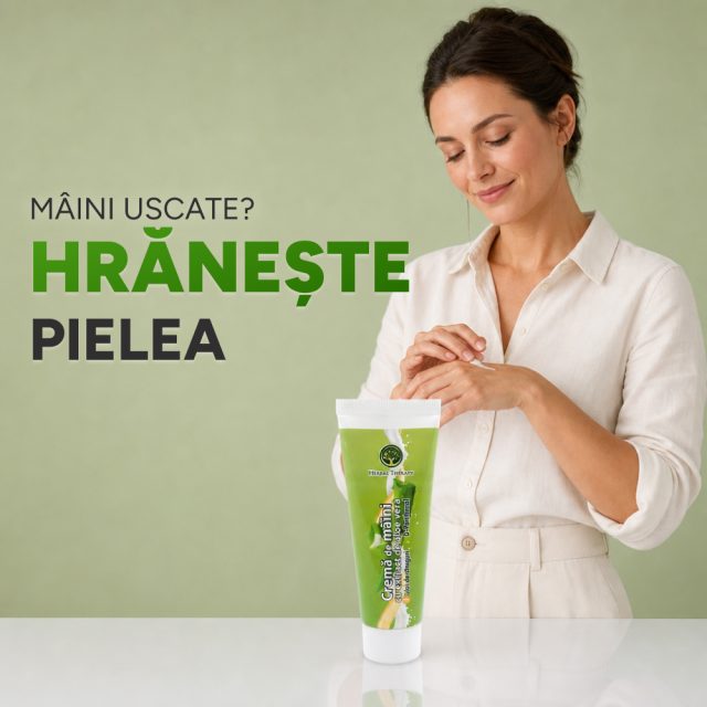 Cremă de mâini cu Extract de Aloe Vera și Ulei de Strugure 50 ml
