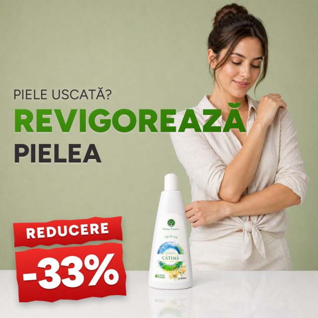 Gel de duș cu extract de Cătină + ulei de cânepă 500 ml - Promoție -33%