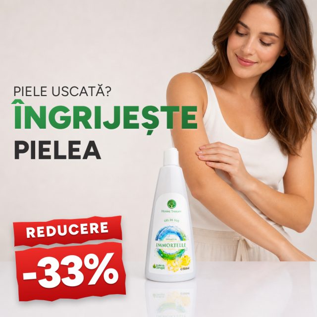Gel de duș cu extract de Immortelle și ulei de cânepă 500 ml - Promoție -33%