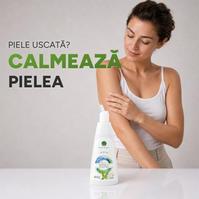 Gel de duș cu extract de Mușețel și Aloe Vera + Ulei de Cânepă 500 ml