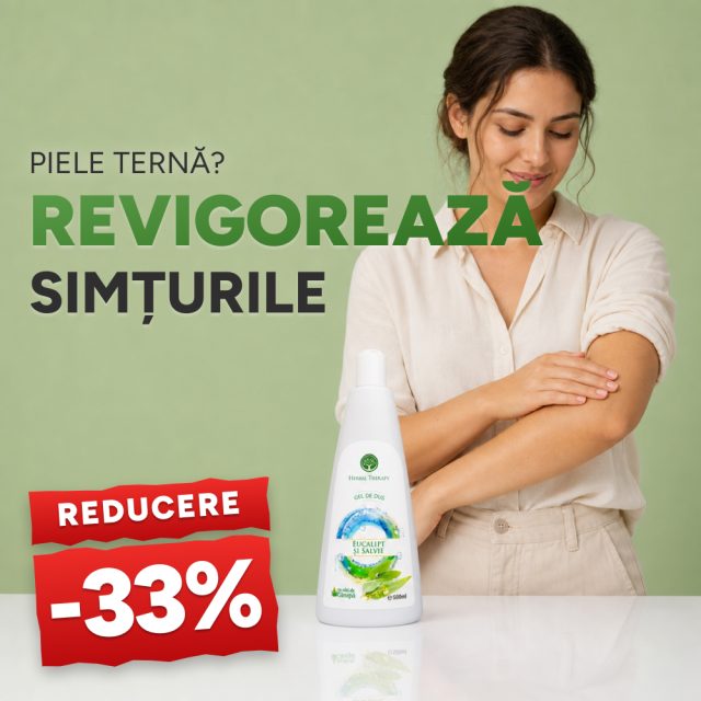 Gel de duș cu extract de Salvie, ulei de Eucalipt și ulei de cânepă 500 ml - Promoție -33%