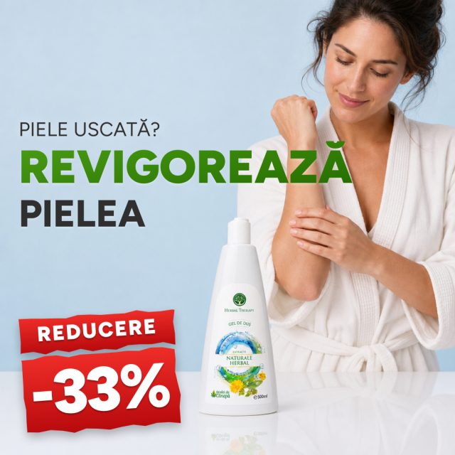 Gel de duș cu extracte Herbal + Ulei de cânepă 500 ml - Promoție -33%