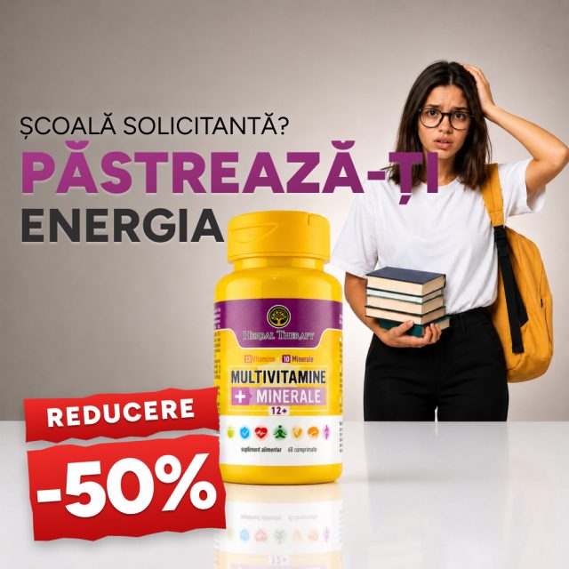 Multivitamine + Minerale Adolescenți +12 ani N60 - Promoție -50%