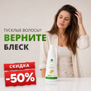 Шампунь с экстрактом облепихи + конопляное масло 300 мл - Promoție -50%