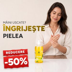 Săpun lichid cu extract de Mușețel și uleiuri naturale 500 ml - Promoție -50%