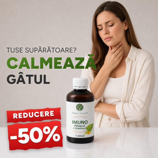 Sirop IMUNO Pătlagină + Vitamina C 200 ml - Promoție -50%