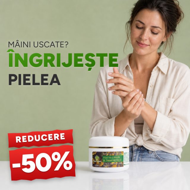 Unguent cu Ulei de Cânepă și Immortelle 50 ml - Promoție -50%
