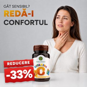 Vitamina C 100 mg cu Propolis și Miere N60 - Promoție -33%