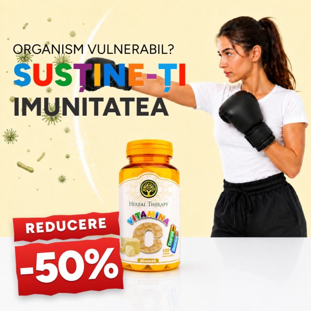 Vitamina C 100 mg cu glucoză N120 - Promoție -50%