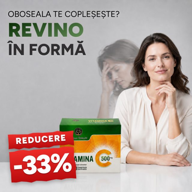 Vitamina C 500 mg N30 - Promoție -33%