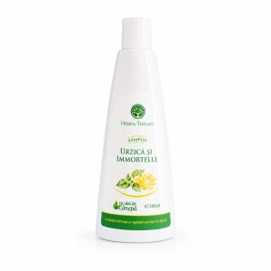 Șampon cu extracte de Urzică și Immortelle + ulei de cânepă 300 ml