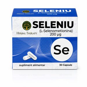 Seleniu (L-Selenometionina) 200 µg, 30 capsule