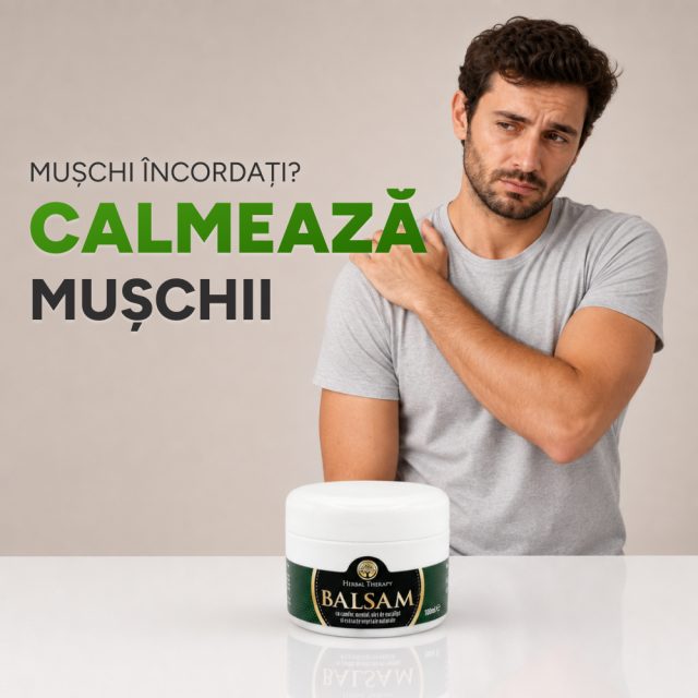 Balsam cu camfor, mentol, ulei de eucalipt si extracte vegetale naturale 100 ml