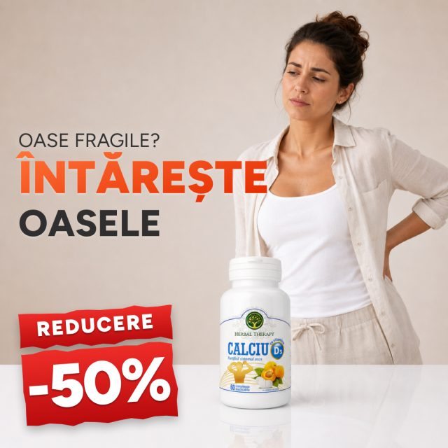Calciu D3 cu aromă de caise N60 - Promoție -50%