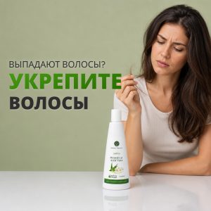 Шампунь с экстрактами ромашки и алоэ вера + конопляное масло 300 мл