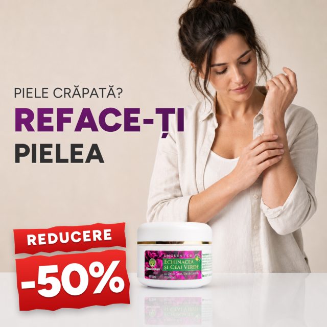 Unguent cu Echinaceea și Ceai Verde 50 ml - Promoție -50%