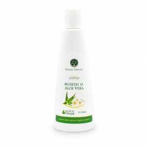 Șampon cu extracte de Mușețel și Aloe Vera + Ulei de Cânepă 300 ml